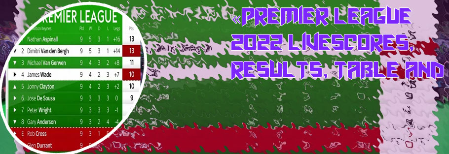Live scores premier league